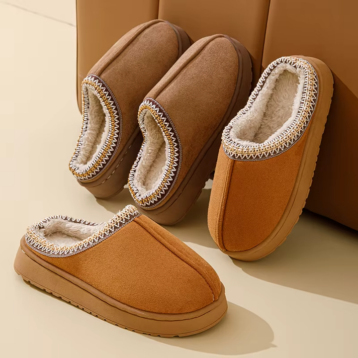 Women Winter Plush Cotton Slippers