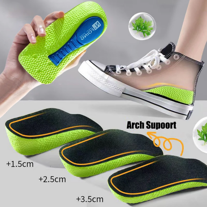 2x Memory Foam Height Increase Insoles