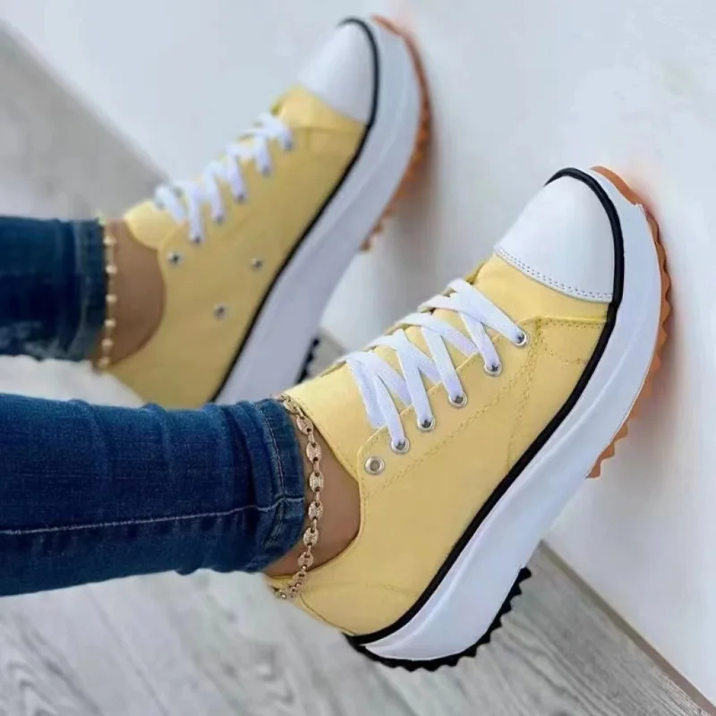Orthopedic Lace up Canva Sneaker Shoes