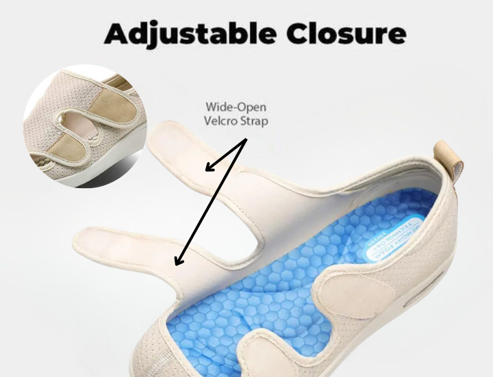 Orthopedic Air Cushion Velcro Walking Wide Shoes