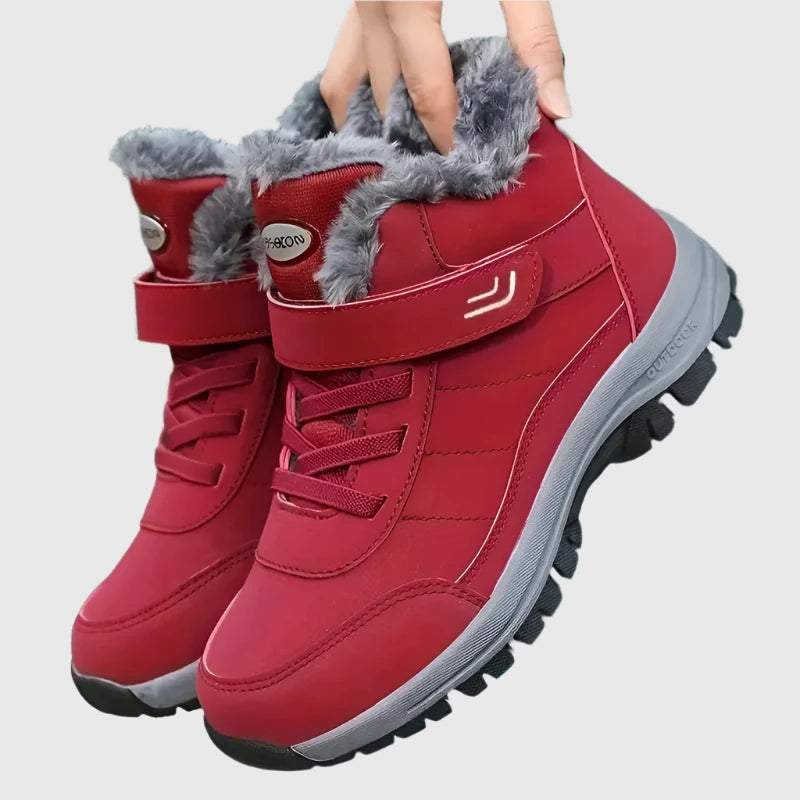 Warm Fleece Cozy Non-slip Ankle Snow Boots