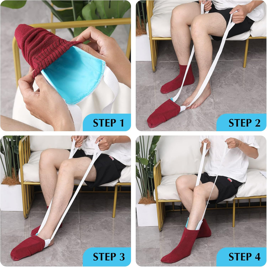 Sock Helper Aid Device for Seniors, Disabled, Pregnant