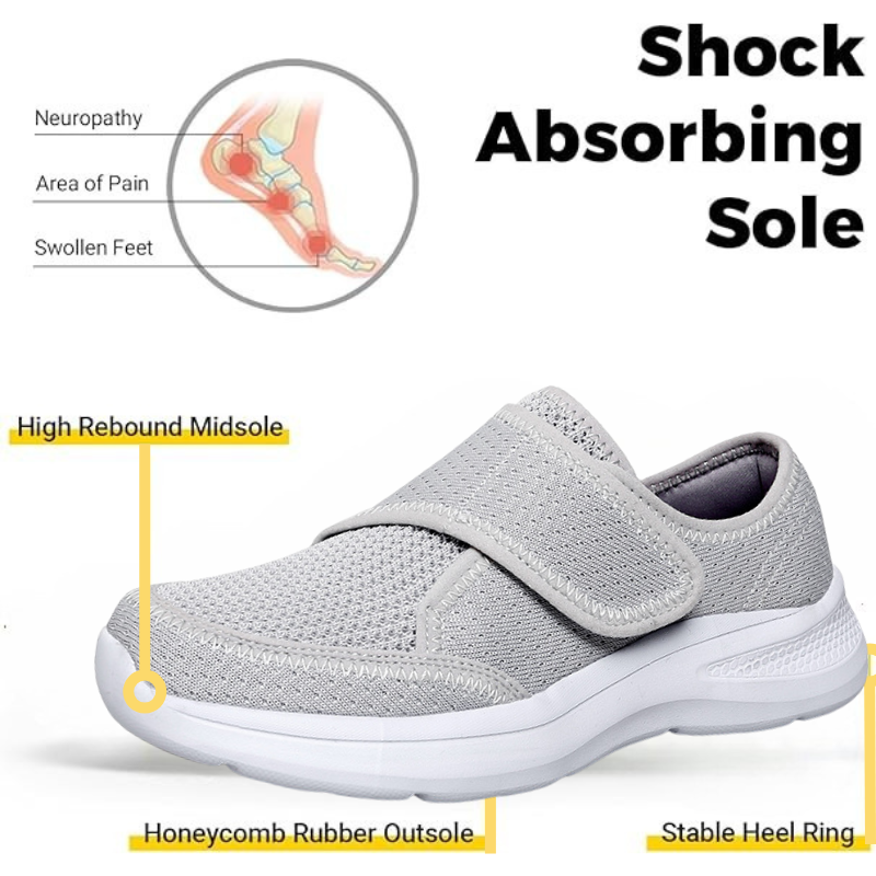 Orthopedic Wide Adjusting Velcro Shoes