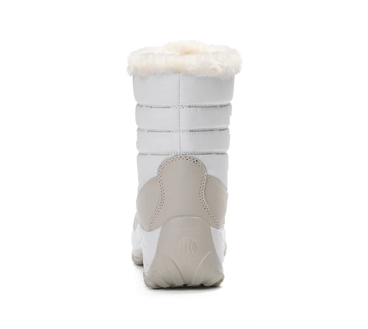 Women's Ankle Fur Lined Lace Up Snow Boots