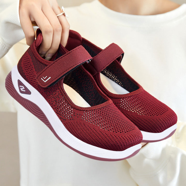 Women's Orthopedic Walking Velcro Knit Shoes