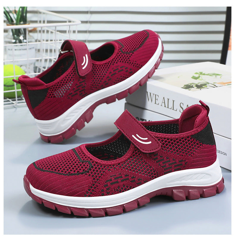 Women's Orthopedic Velcro Knit Shoes