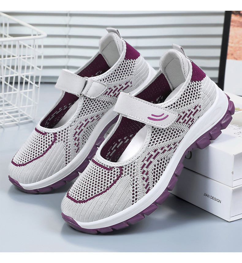 Women's Orthopedic Velcro Knit Shoes