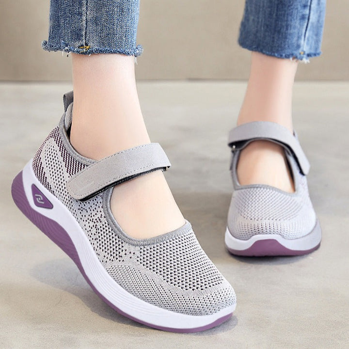 Women's Orthopedic Walking Velcro Knit Shoes