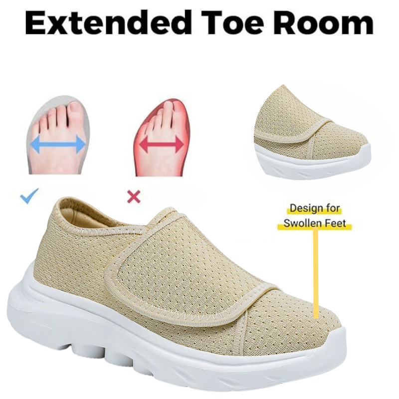 Orthopedic Wide Velcro Shoes