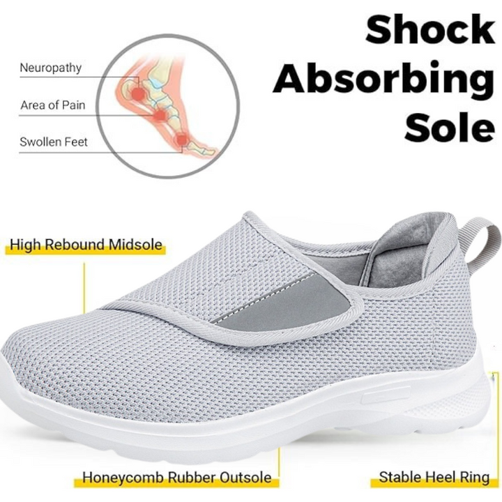 Orthopedic Elderly Velcro Wide Shoes