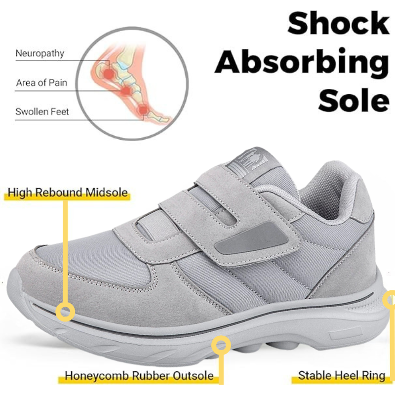 Orthopedic Hook and Loop Wide Shoes