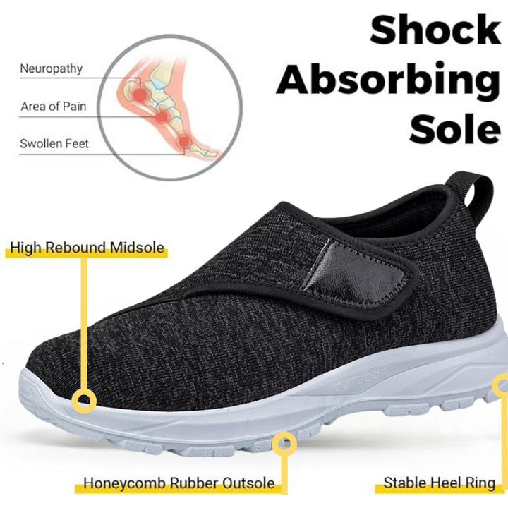 Orthopedic Wide Velcro Shoes