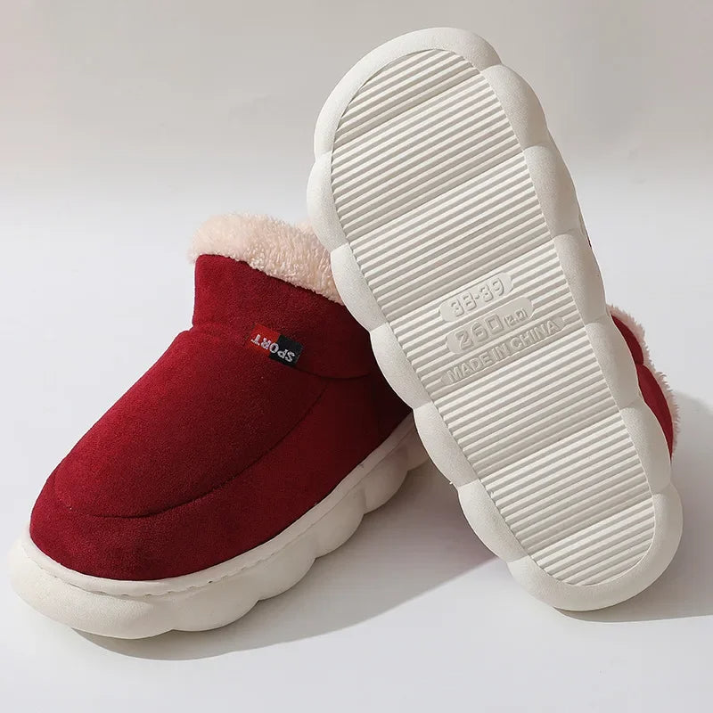 Winter Women Plush Padded Slippers