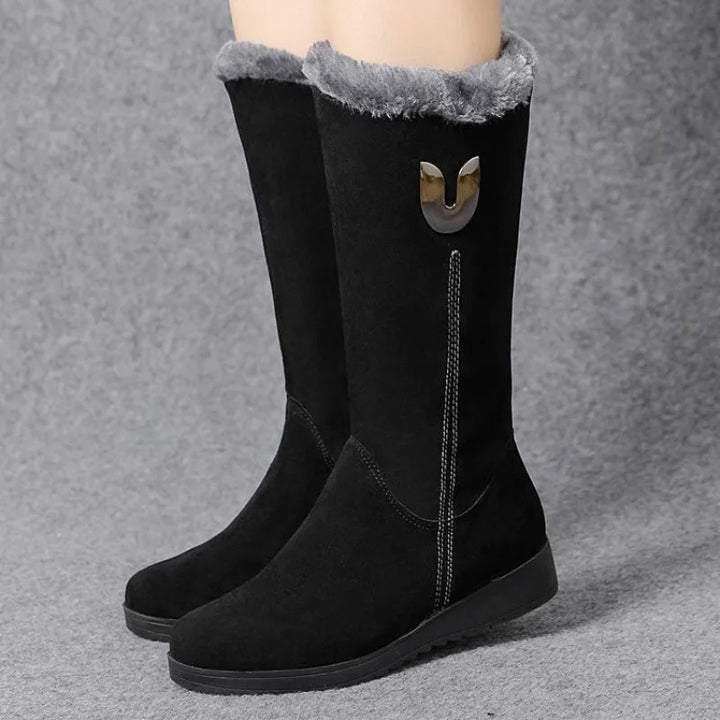 Women's Warm Chelsea High Fur Boots