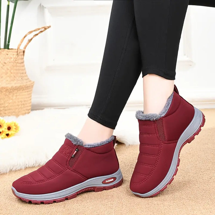 Women's Winter Cotton Boots With Fleece Lining