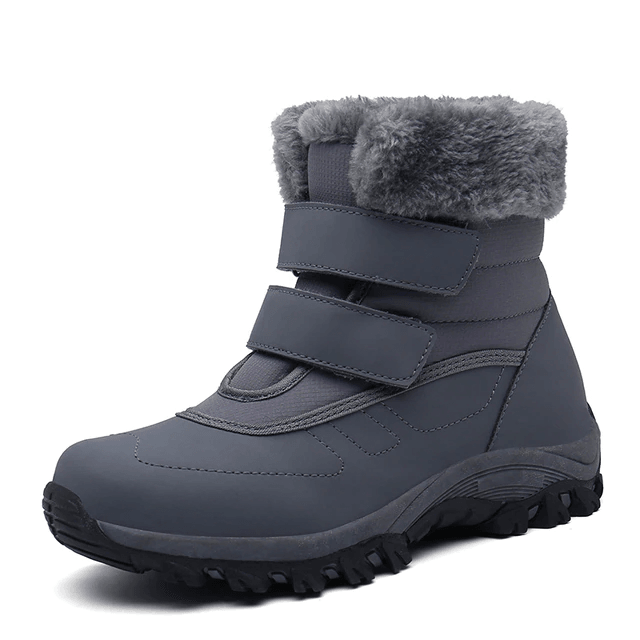 Winter Ankle Snow Boots with Warm Fur Lining - fayybek