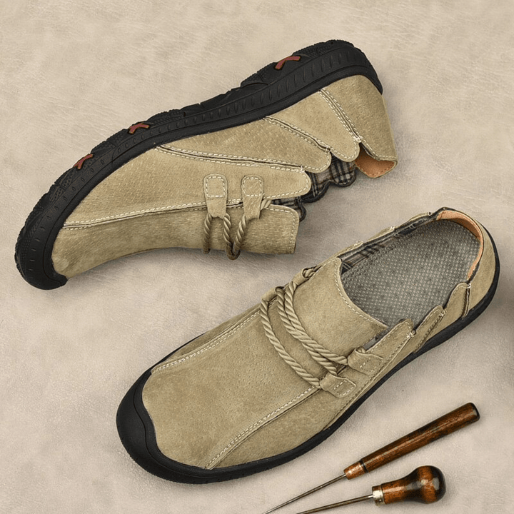 Leather Men's Barefoot shoe - fayybek