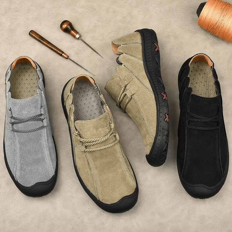 Leather Men's Barefoot shoe - fayybek