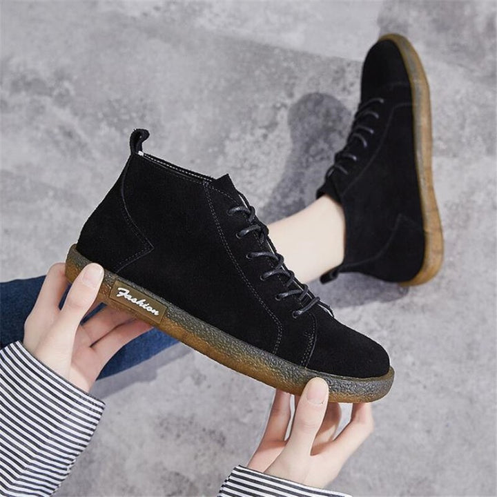 Winter Women Leather Ankle Boots