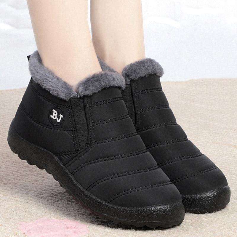 Women Barefoot Slip On Winter Shoes - fayybek